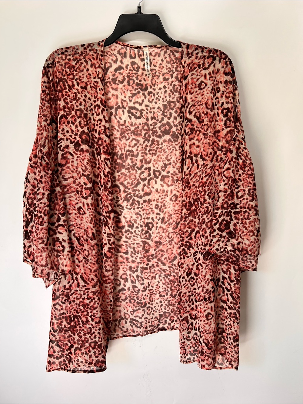 Forgotten grace open- front kimono duster